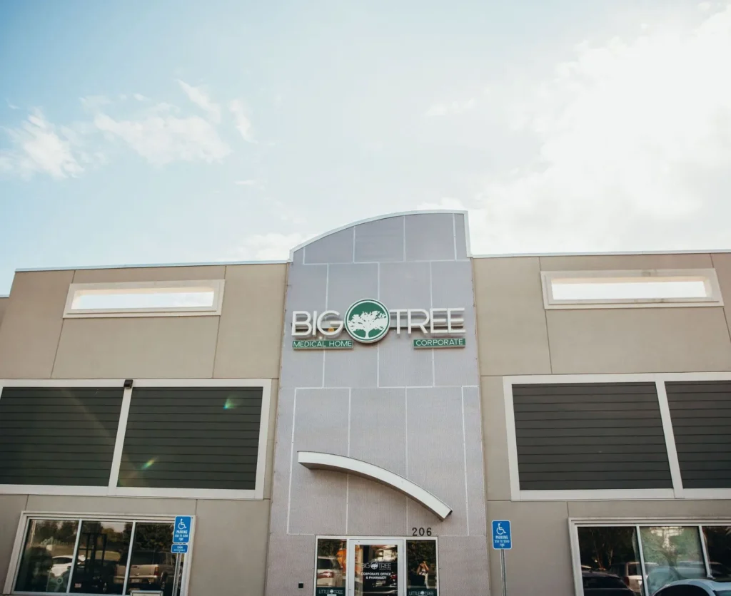 front exterior of big tree medical home corporate
